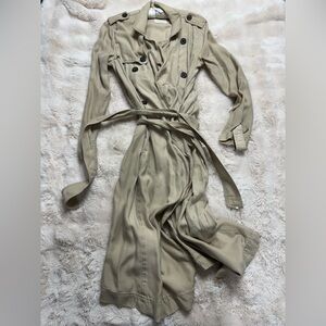 Abercrombie & Fitch Beige Trench Coat